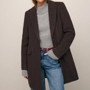 Reformation Dark Brown Trench Coat